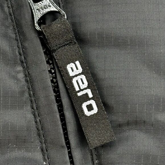 Aero‎ Full Zip Puffer Vest Jacket Women S Black Sleeveless Down Filled Ripstop - Picture 7 of 8